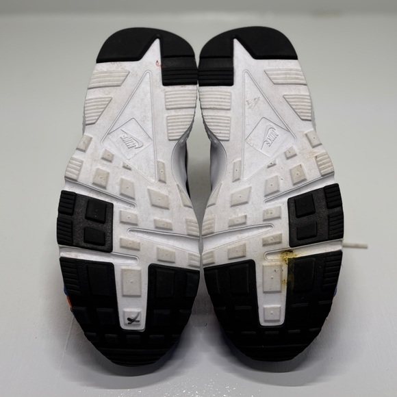 Nike Air Huarache Youth Sneakers Size 3Y Blue Orange Athletic Shoes - Picture 8 of 14